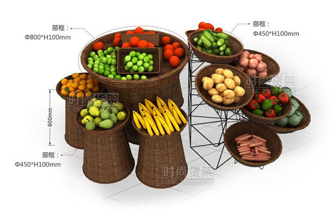 便利店貨架_果蔬促銷(xiāo)架