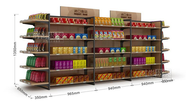 便利店貨架_食品貨架_尺寸